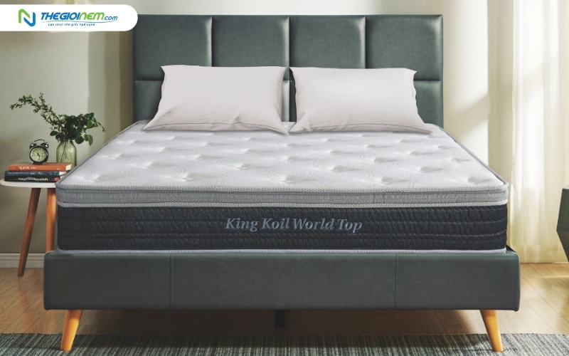 Nệm lò xo King Koil World Top - nệm co người đau lưng